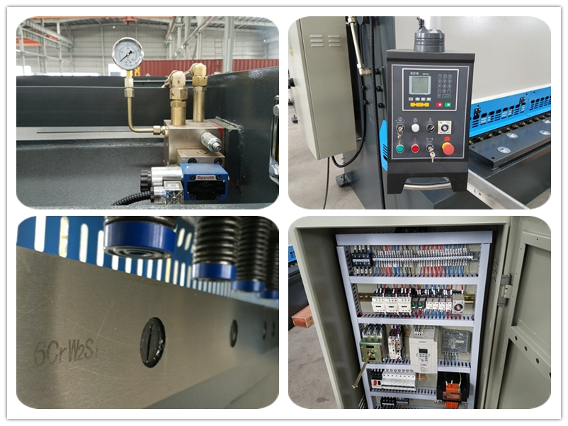 6 mm * 3200 hidravlični stroji za rezanje jeklenih plošč Stroj za striženje jeklenih plošč