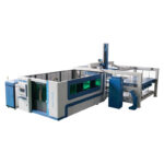 Avtomatski Cnc stroj za lasersko rezanje kovinskih vlaken z vodnim hlajenjem 1500w