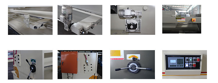 Hidravlični stroji za striženje nihajnih žarkov Električni stroj za giljotino Qc12y-12x3200