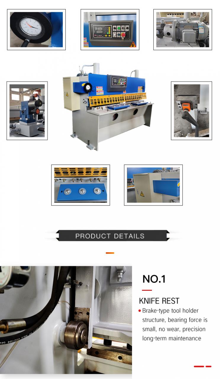 Stroj za strižno rezanje Giljotina za hidravlično striženje kovin Qc11Y/K